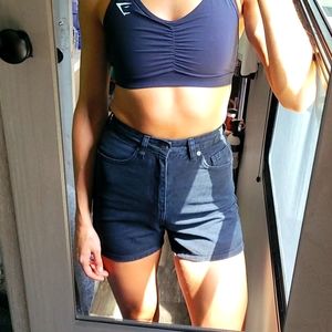 NWT PLT Black High Waisted Jean Shorts